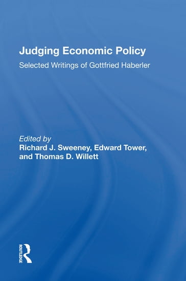 Judging Economic Policy - Richard J Sweeney