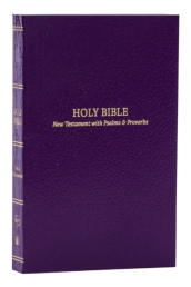 KJV Holy Bible: Pocket New Testament with Psalms and Proverbs, Purple Softcover, Red Letter, Comfort Print: King James Version