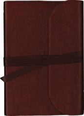 KJV, Journal the Word Bible, Large Print, Premium Leather, Brown, Red Letter