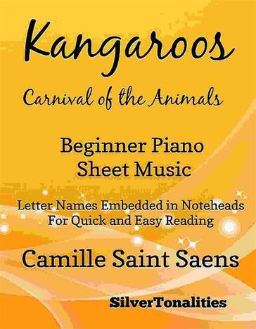 Kangaroos Carnival of the Animals Beginner Piano Sheet Music - SilverTonalities