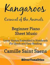 Kangaroos Carnival of the Animals Beginner Piano Sheet Music