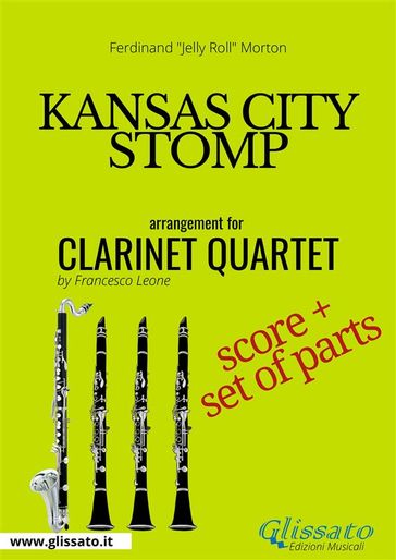 Kansas City Stomp - Clarinet Quartet score & parts - Ferdinand 