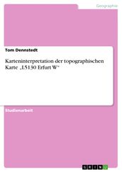 Karteninterpretation der topographischen Karte 