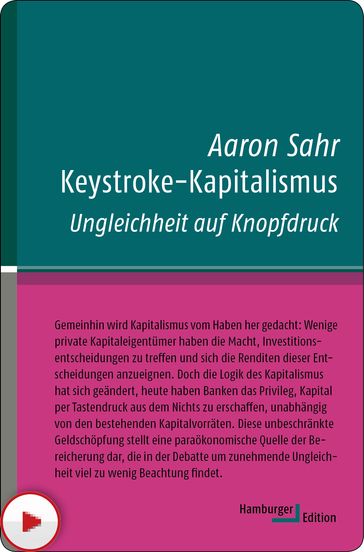 Keystroke-Kapitalismus - Aaron Sahr