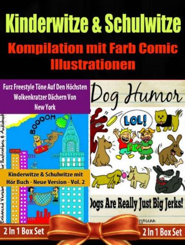 Kinder Bücher: Comic Für Kinder - Kinderwitze & Schulwitze mit Hör Buch: Furz Freestyle Töne Auf Den Höchsten Wolkenkratzer Dächern Von New York & Darüber Hinaus: 2 In 1 Box Set - El Ninjo