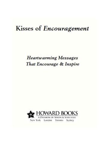 Kisses of Encouragement - Howard Books
