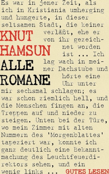 Knut Hamsun - Alle Romane - Knut Hamsun