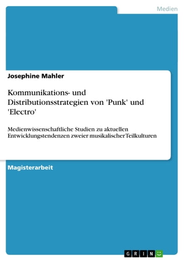 Kommunikations- und Distributionsstrategien von 'Punk' und 'Electro' - Josephine Mahler