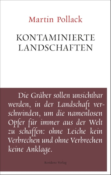 Kontaminierte Landschaften - Martin Pollack