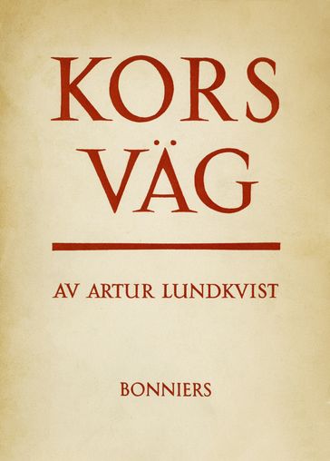 Korsväg - Artur Lundkvist