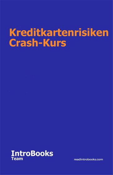 Kreditkartenrisiken Crash-Kurs - IntroBooks Team