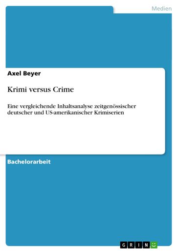 Krimi versus Crime - Axel Beyer