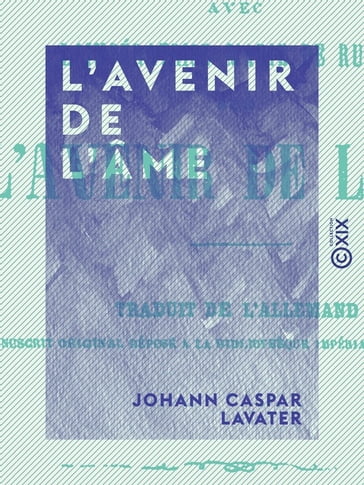 L'Avenir de l'âme - Johann Caspar Lavater