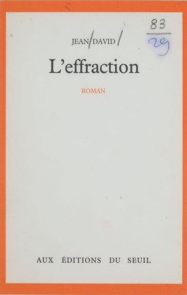 L'Effraction - Jean David