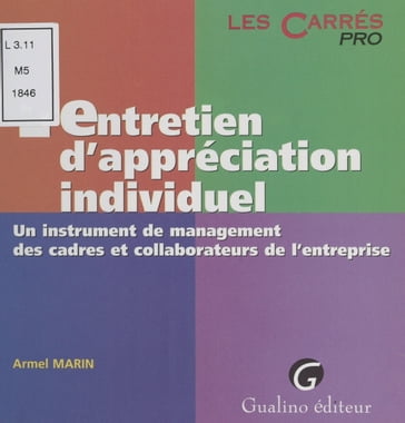 L'Entretien d'appréciation individuel - Armel Marin