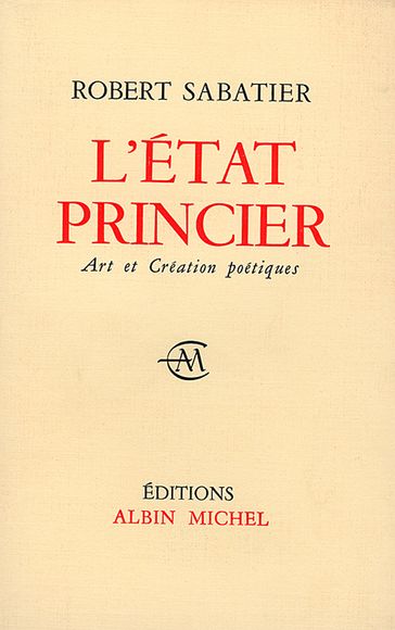 L'Etat princier - Robert Sabatier