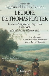 L Europe de Thomas Platter