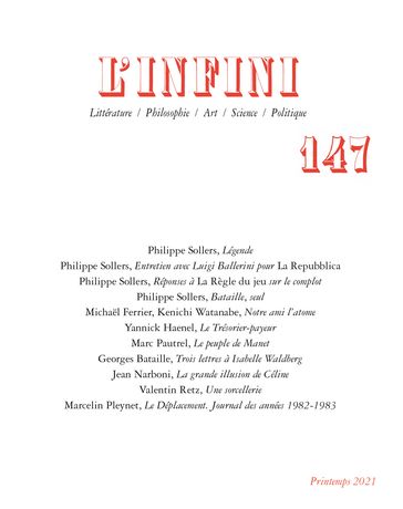 L'Infini N° 147 - Collectifs