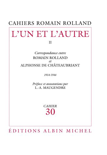 L'Un et l'Autre - tome 2 - Romain Rolland