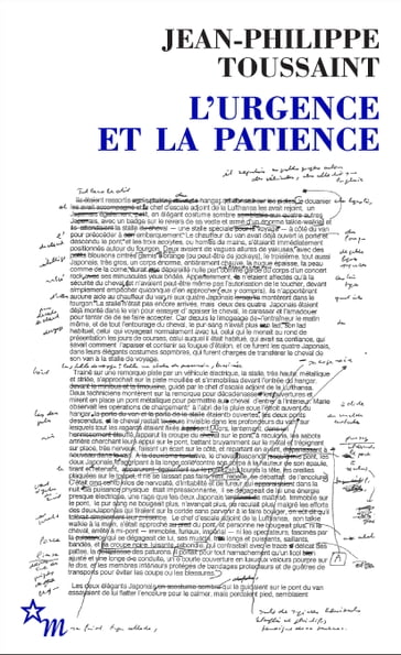 L'Urgence et la Patience - Jean-Philippe Toussaint