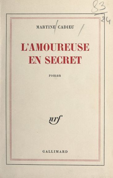 L'amoureuse en secret - Martine Cadieu