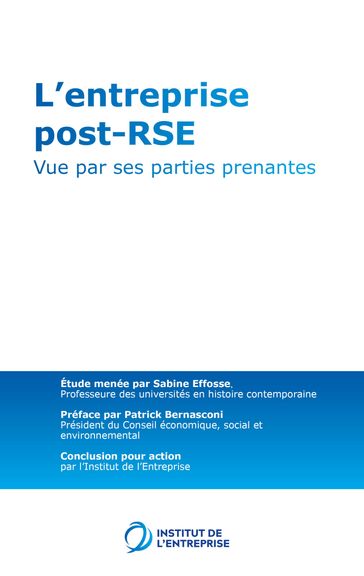 L'entreprise post-RSE - Tome 2 - Institut de l
