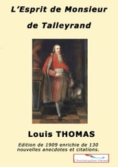L esprit de M. de Talleyrand