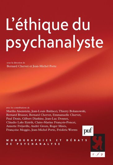 L'éthique du psychanalyste - Jean-Michel Porte - Bernard Chervet