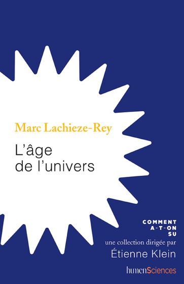 L'âge de l'Univers - Marc Lachièze-Rey
