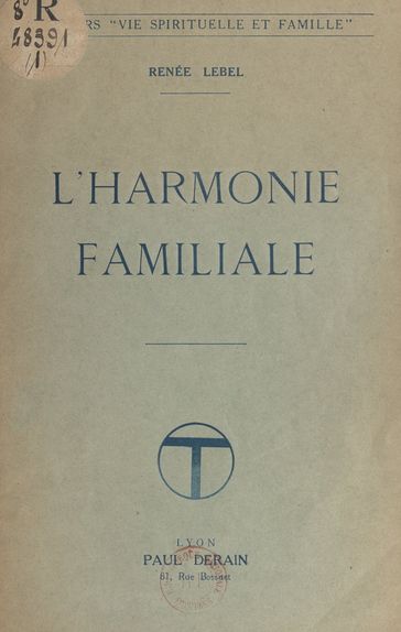 L'harmonie familiale - Renée Lebel