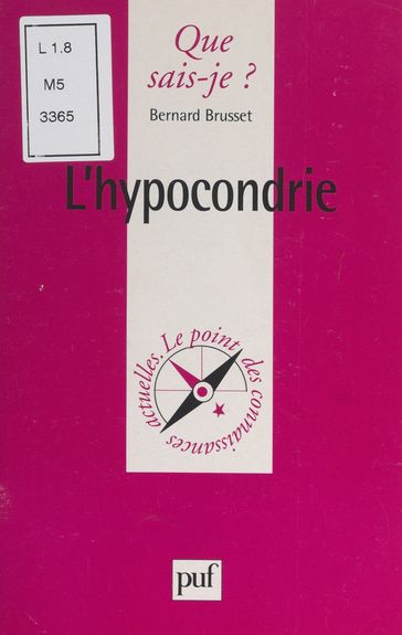 L'hypocondrie - Anne-Laure Angoulvent-Michel - Bernard Brusset - Paul Angoulvent
