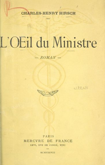 L'œil du ministre - Charles-Henry Hirsch