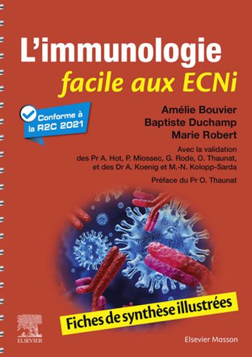 L'immunologie facile aux ECNi - Amélie Bouvier - Marie Robert - Baptiste Duchamp