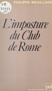 L imposture du Club de Rome