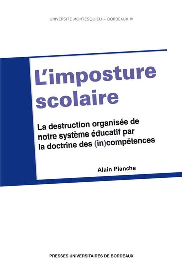 L'imposture scolaire - Alain Planche