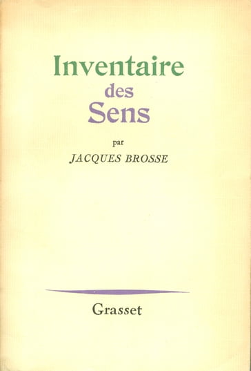 L'inventaire des sens - Jacques Brosse