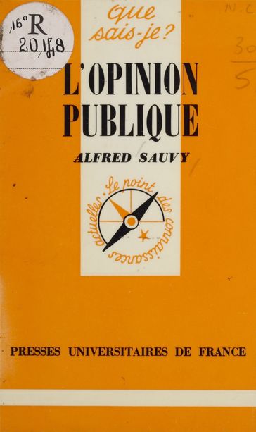 L'opinion publique - Alfred Sauvy - Paul Angoulvent