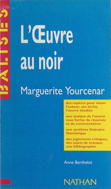 L'œuvre au noir - Anne Berthelot - Mitterand Henri