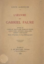 L œuvre de Gabriel Faure