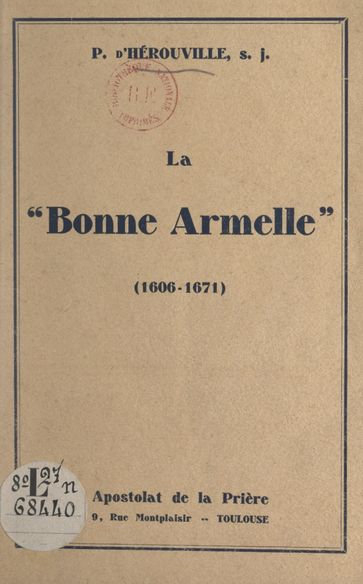 La "Bonne Armelle" (1606-1671) - Pierre d