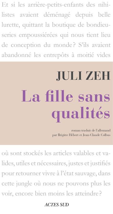 La Fille sans qualités - Juli Zeh