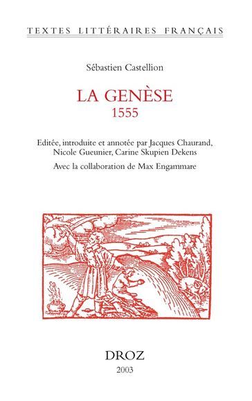 La Genèse, 1555 - Sébastien Castellion - Max Engammare