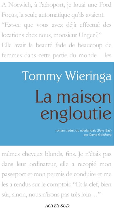 La Maison engloutie - Tommy Wieringa