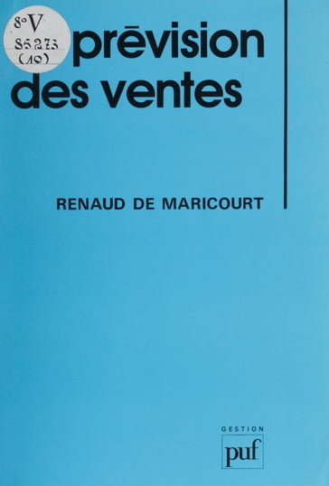 La Prévision des ventes - Renaud de Maricourt