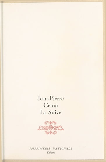 La Suive - Jean-Pierre Ceton