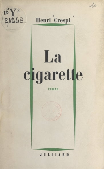 La cigarette - Henri Crespi