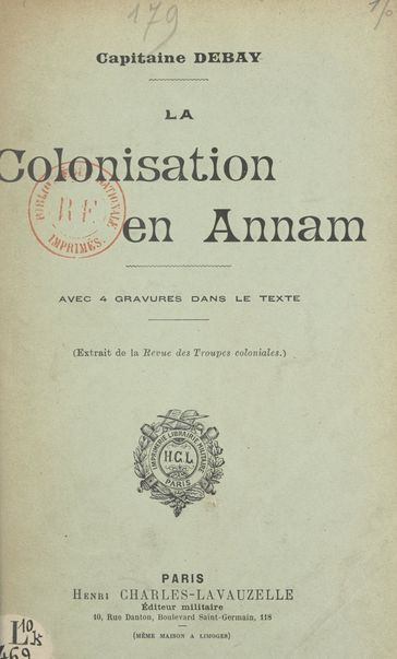 La colonisation en Annam - Victor Debay