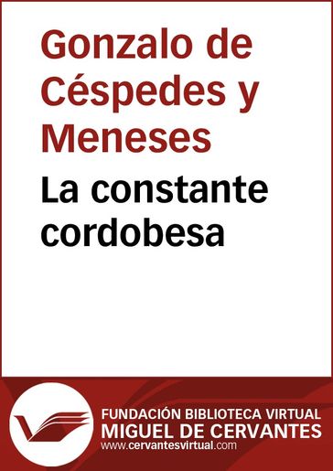 La constante cordobesa - Gonzalo de Céspedes y Meneses