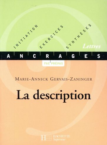 La description - Edition 2001 - Marie-Annick Gervais