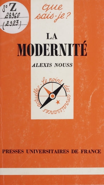 La modernité - Alexis Nouss - Paul Angoulvent